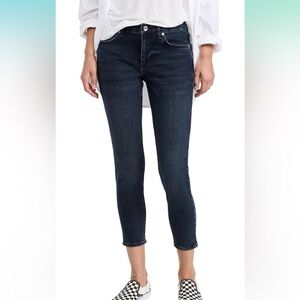 Rag & Bone Size 25 Cate Mid Rise Ankle Skinny Dark Wash Excellent Condition